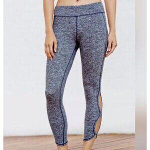 Free People Movement Women's XS Heathered Blue Infinity Leggings Cutouts